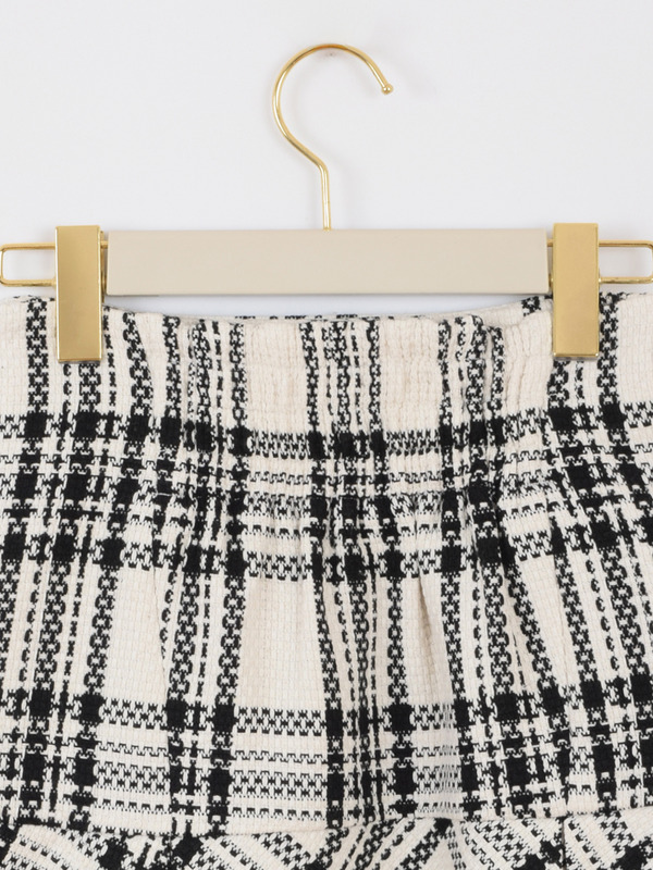 チェックツイードタックスカート 詳細画像 オフホワイト 16
