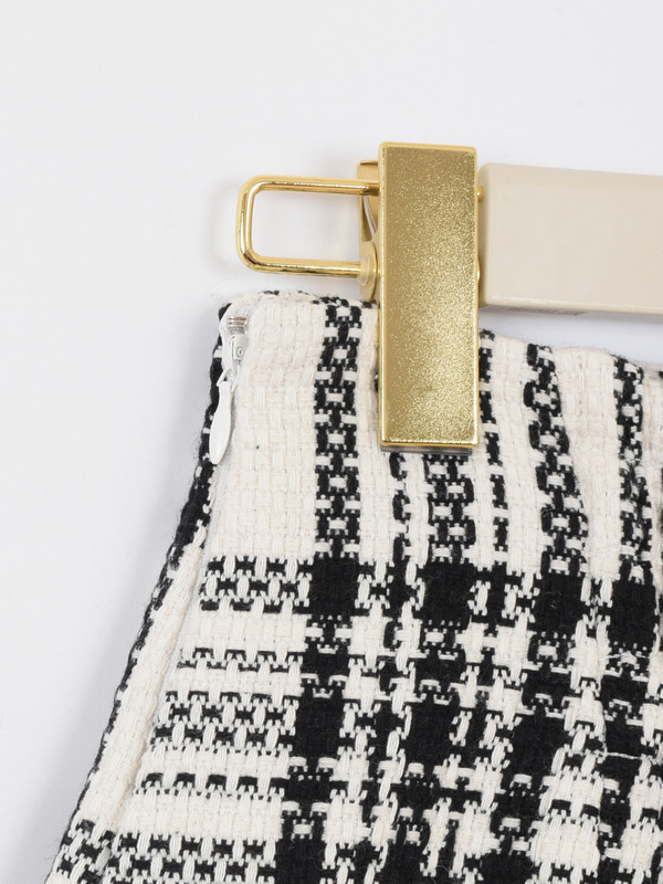 チェックツイードタックスカート 詳細画像 オフホワイト 16