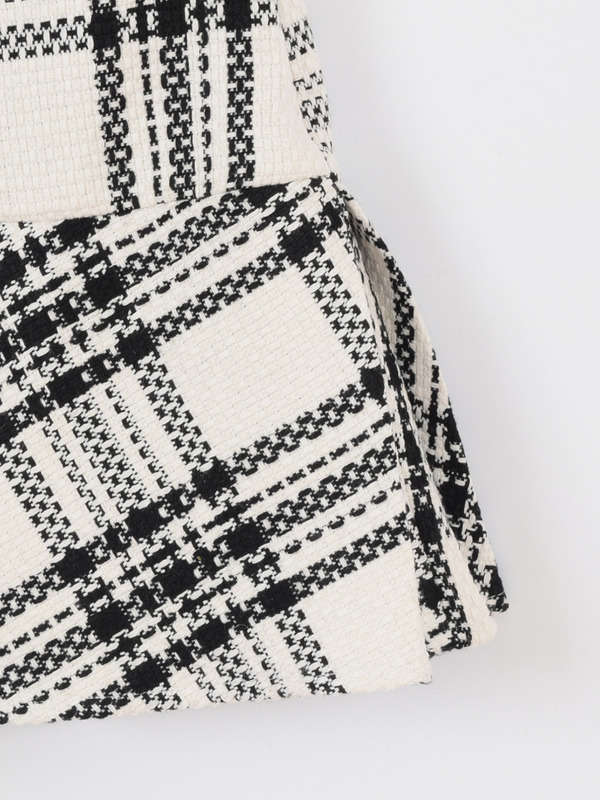 チェックツイードタックスカート 詳細画像 オフホワイト 16