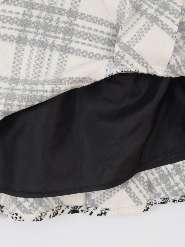 チェックツイードタックスカート 詳細画像 オフホワイト 16