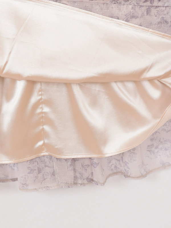 パフスリーブフラワーワンピース 詳細画像 ピンク 16