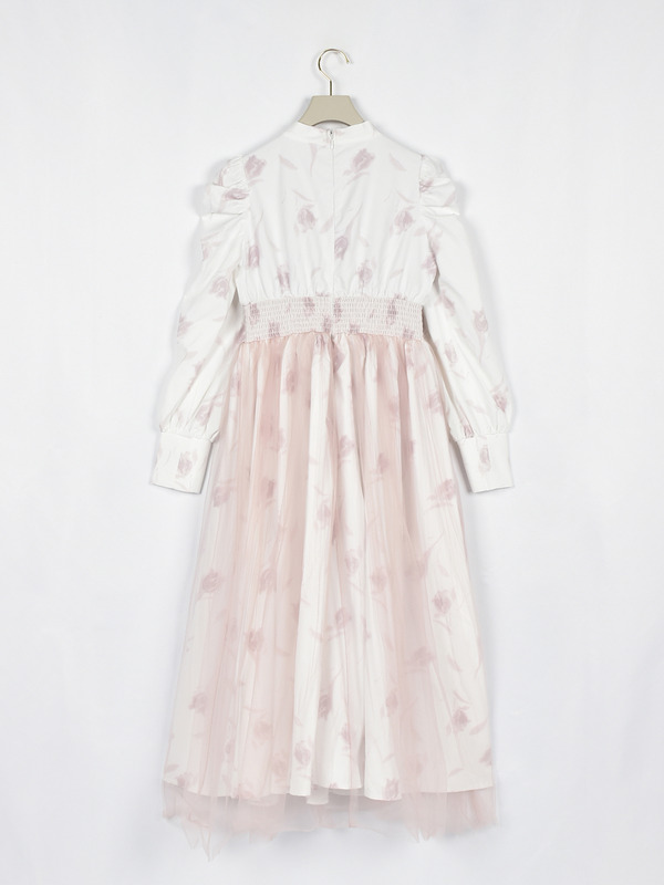 フラワーチュールフレアワンピース 詳細画像 ピンク 16