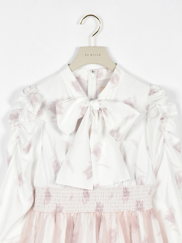 フラワーチュールフレアワンピース 詳細画像 ピンク 16