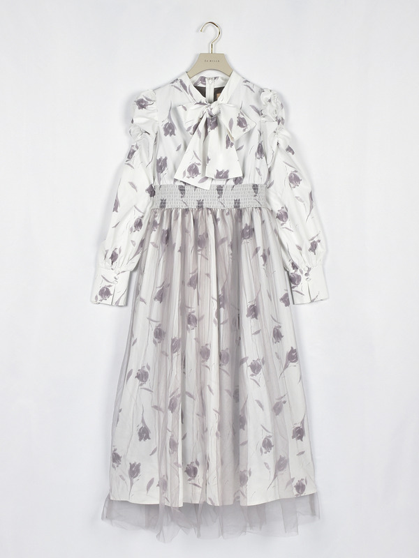 フラワーチュールフレアワンピース 詳細画像 ピンク 16