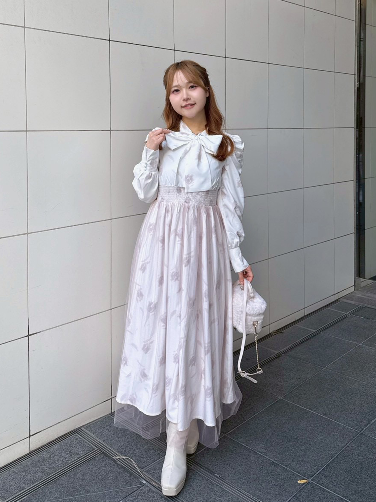 フラワーチュールフレアワンピース｜evelyn（エブリン）公式通販サイト