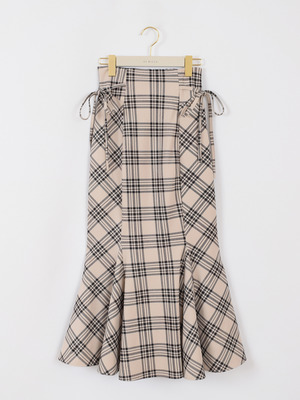 オリジナルチェックマーメイドスカート