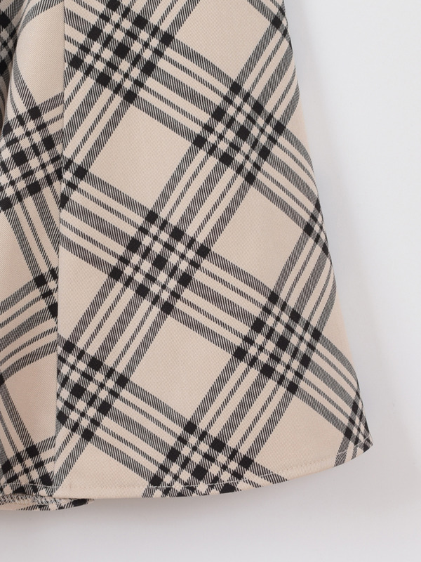 オリジナルチェックマーメイドスカート 詳細画像 ブラック 16