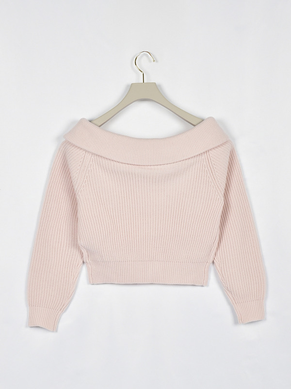 リボンパールオフショルニット 詳細画像 オフホワイト 16