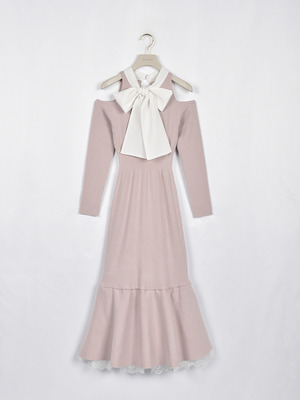 ヘムレースマーメイドニットワンピース