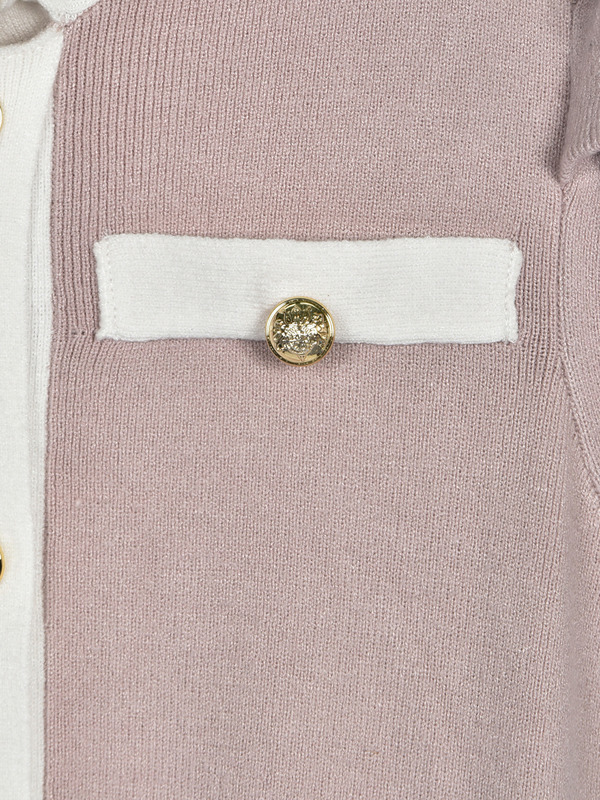 バイカラーフレアニットワンピース 詳細画像 ブラック 16