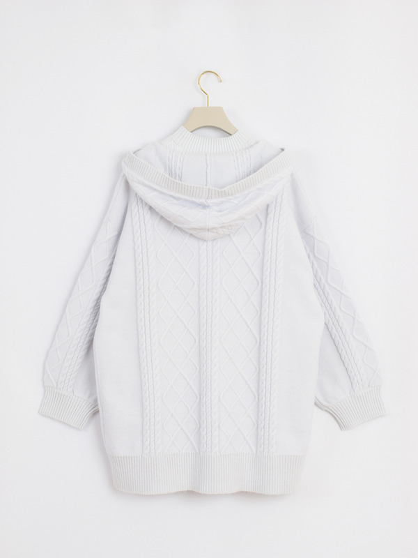 カーデセットミニニットワンピース 詳細画像 オフホワイト 16