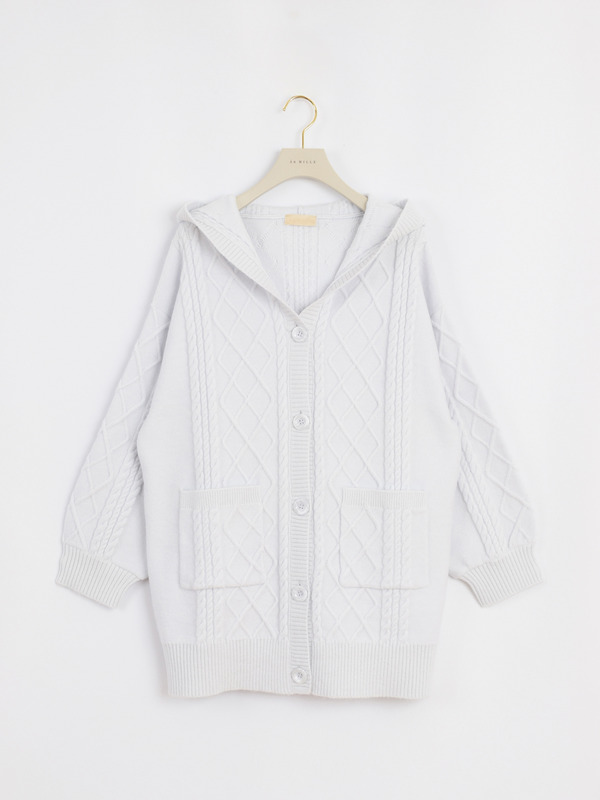 カーデセットミニニットワンピース 詳細画像 オフホワイト 16