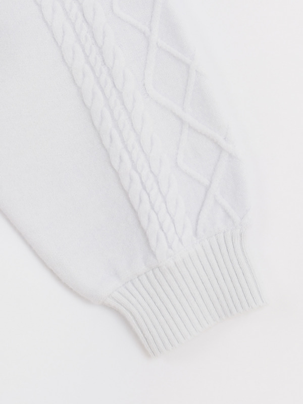 カーデセットミニニットワンピース 詳細画像 オフホワイト 16