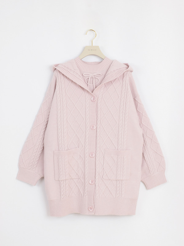 カーデセットミニニットワンピース 詳細画像 ピンク 1