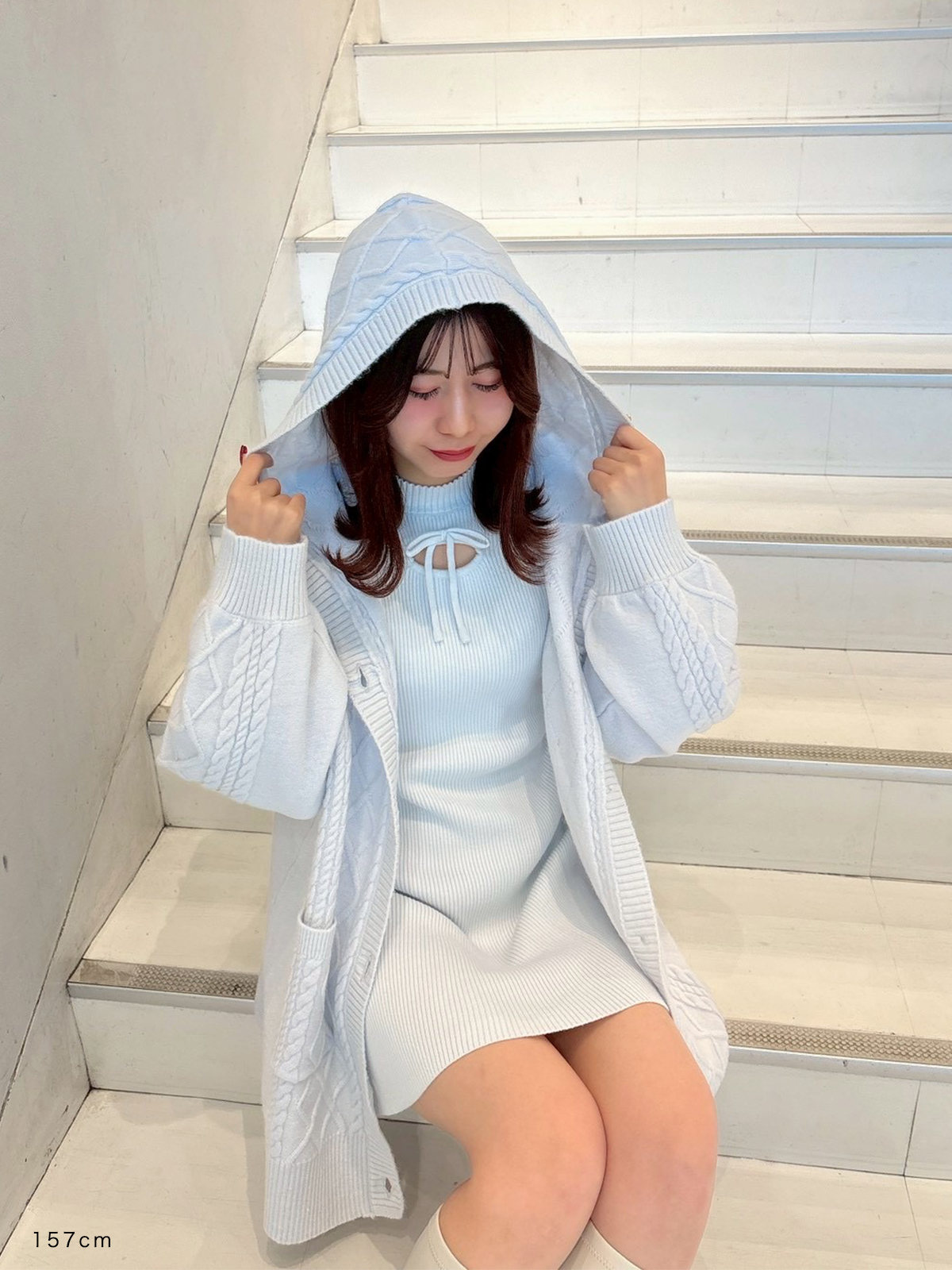 カーデセットミニニットワンピース｜evelyn（エブリン）公式通販サイト