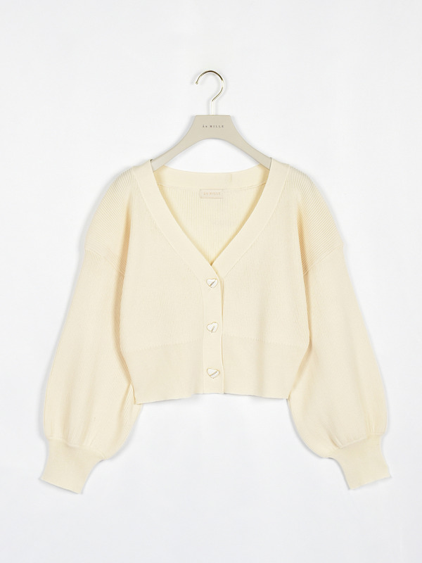 UVハートボタンカーデ 詳細画像 イエロー 1