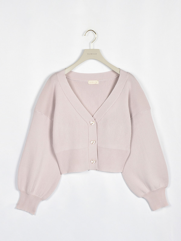 UVハートボタンカーデ 詳細画像 ピンク 1