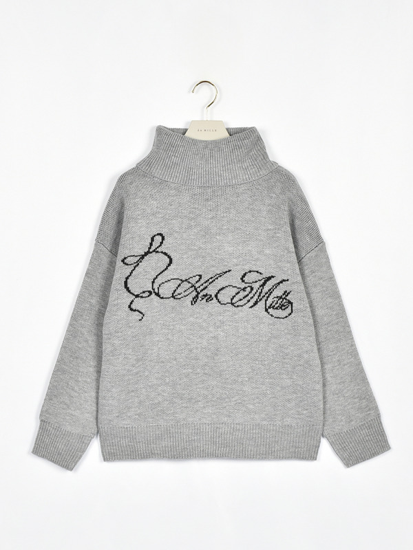 オリジナルロゴニット 詳細画像 グレイ 16