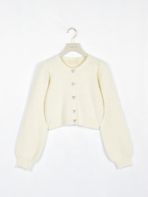 リボンシャギーカーデ