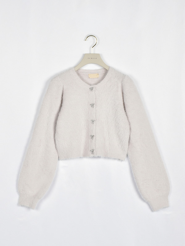 リボンシャギーカーデ 詳細画像 ピンク 1