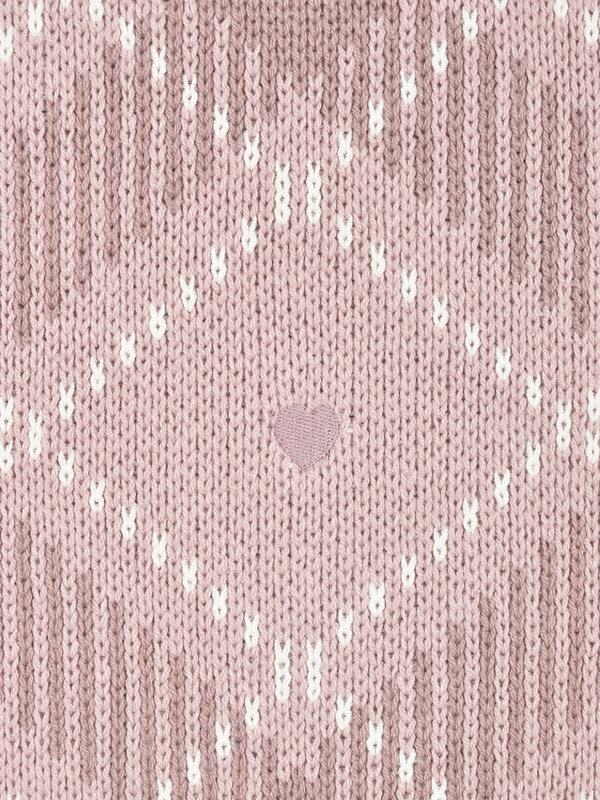 ハートチェックニットカーデ 詳細画像 チャコール 16