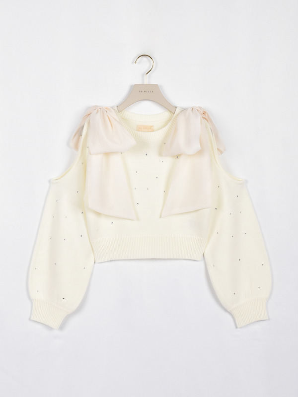 ビッグリボンキラニット 詳細画像 オフホワイト 16