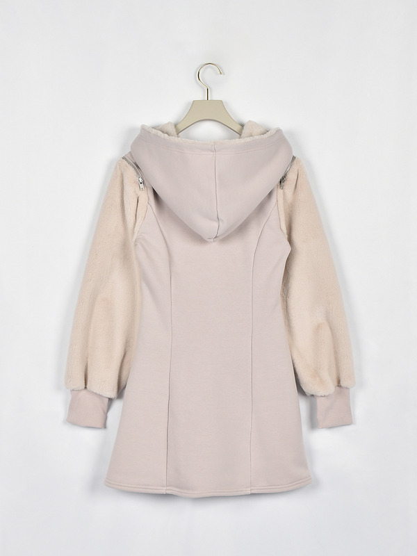 ファーデザインカットソーワンピース 詳細画像 ピンク 16