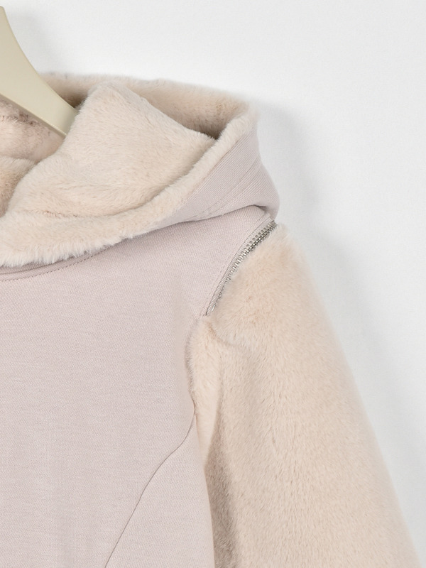 ファーデザインカットソーワンピース 詳細画像 ピンク 16