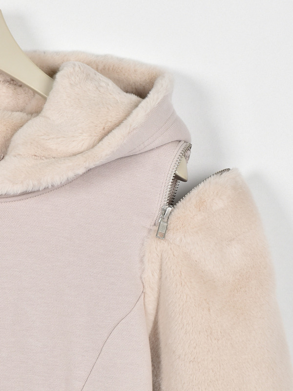 ファーデザインカットソーワンピース 詳細画像 ピンク 16