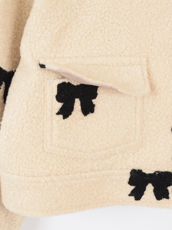 リボンボアジャケット 詳細画像 オフホワイト 16