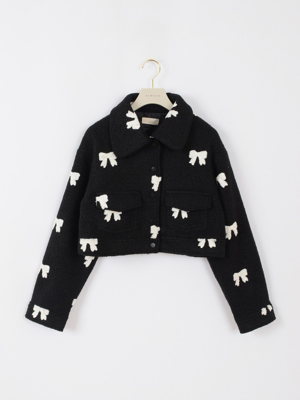 リボンボアジャケット 詳細画像 オフホワイト 16