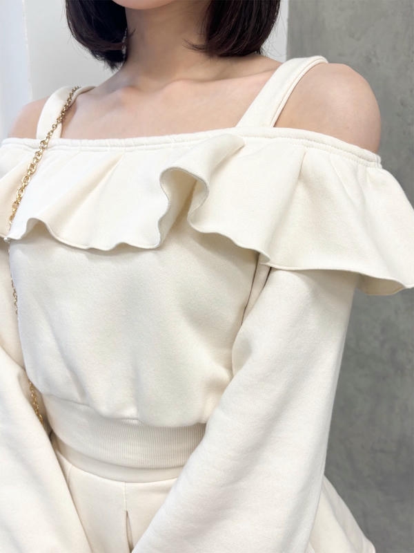 フリルオフショルセットアップ 詳細画像 オフホワイト 16