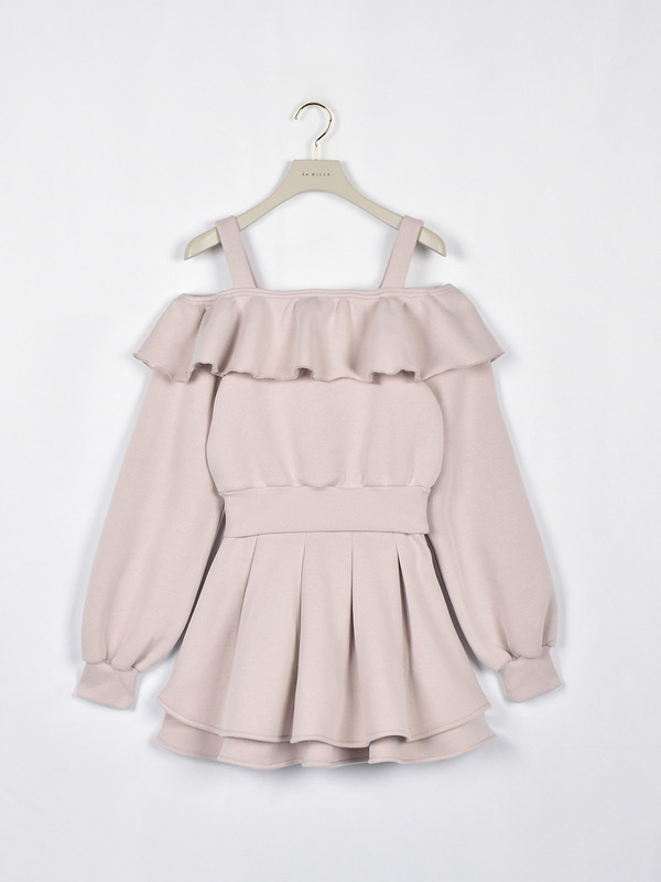 フリルオフショルセットアップ 詳細画像 ピンク 1