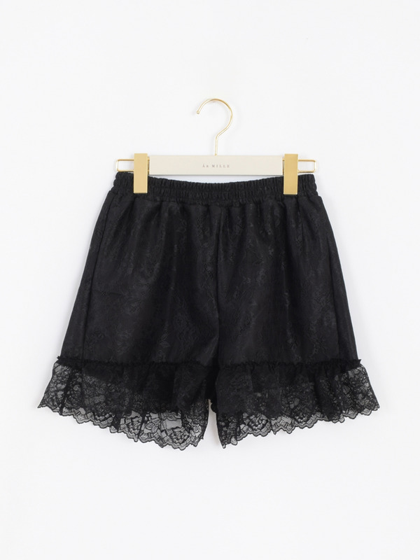 レースフリルショーパン 詳細画像 ブラック 1