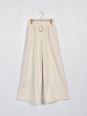 ワイドロゴスウェットパンツ