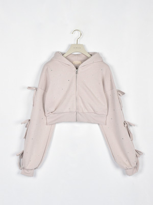 ビジューリボンパーカー