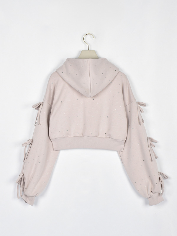 ビジューリボンパーカー 詳細画像 グレイ 16