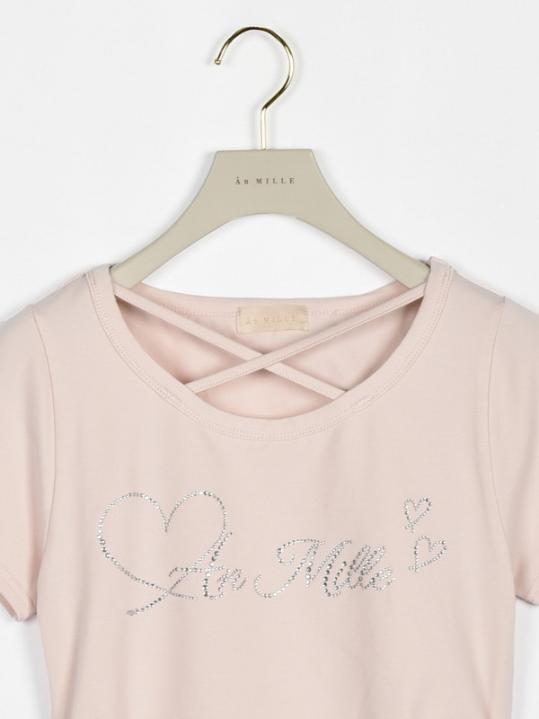 ギャザーラインストーンTシャツ 詳細画像 オフホワイト 16