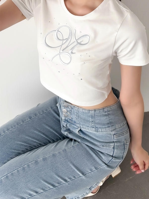 ビジューミニTシャツ 詳細画像 オフホワイトミント 16