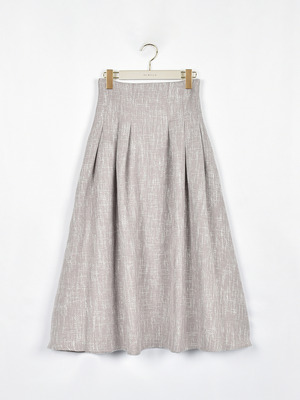 レースアップツイードフレアスカート