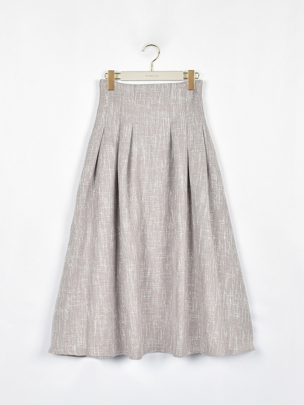 レースアップツイードフレアスカート 詳細画像 ピンク 1