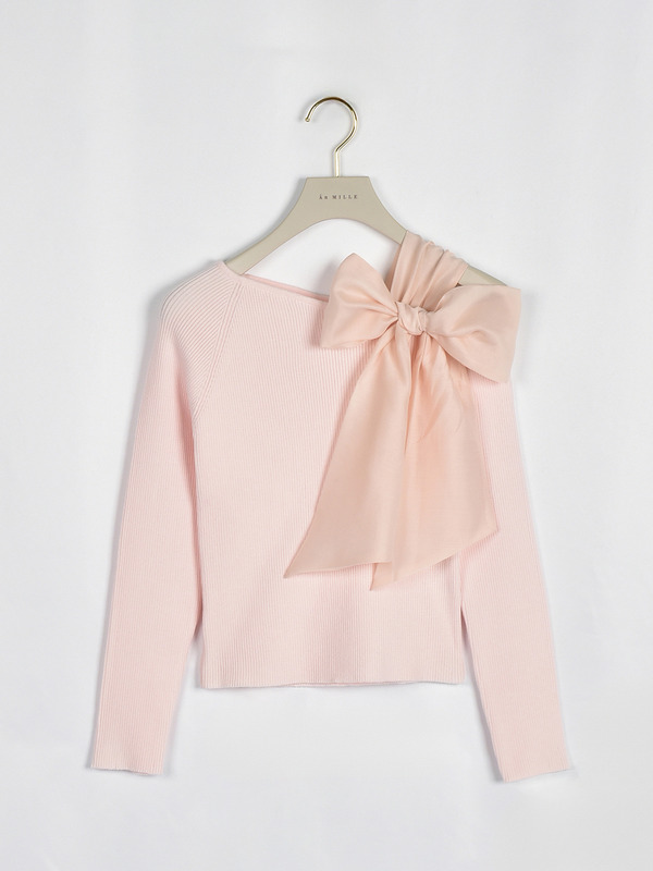 ワンショルリボントップス 詳細画像 ピンク 16