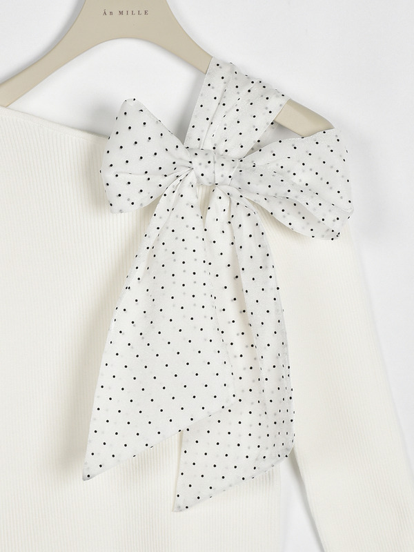 ワンショルリボントップス 詳細画像 ピンク 16