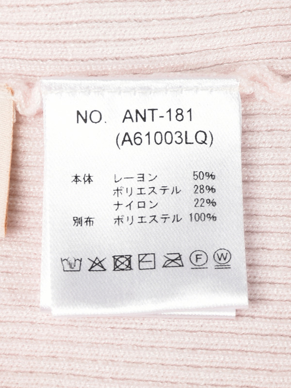 ワンショルリボントップス 詳細画像 ピンク 16