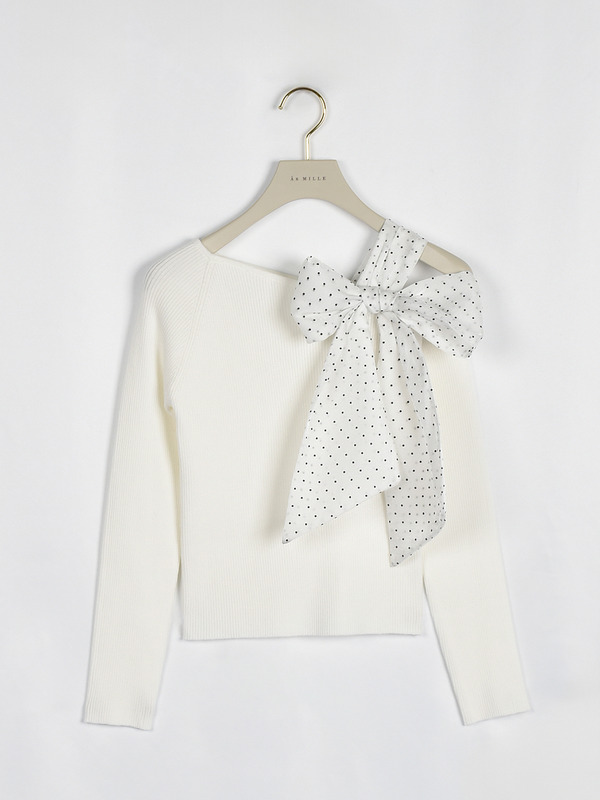 ワンショルリボントップス 詳細画像 ピンク 16