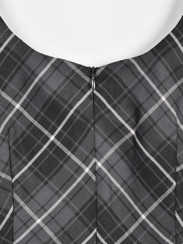 リボンシャツセットワンピース 詳細画像 チェック 16