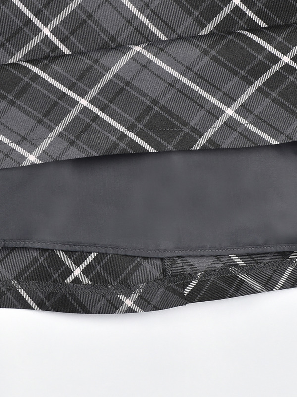 リボンシャツセットワンピース 詳細画像 チェック 16