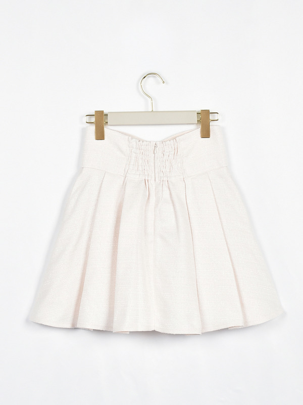 ハイウエストツイードプリーツスカート 詳細画像 ブラック 16