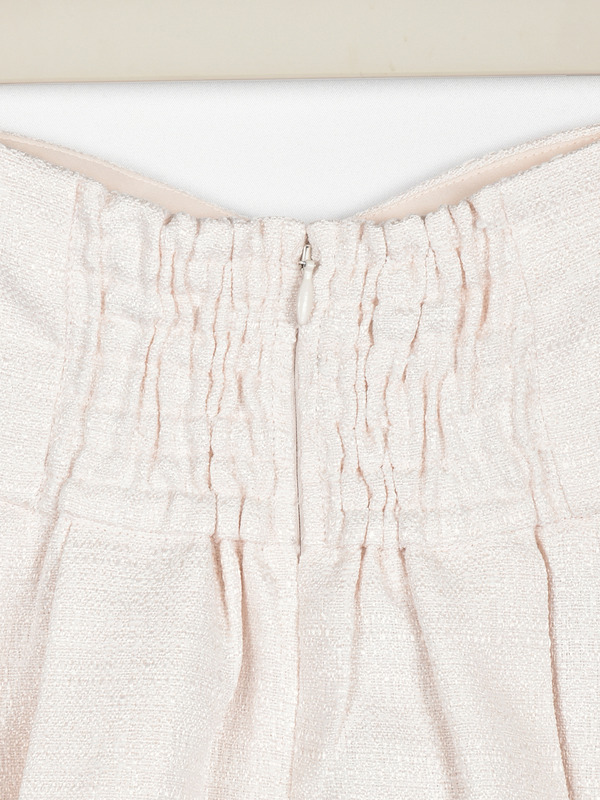 ハイウエストツイードプリーツスカート 詳細画像 ブラック 16