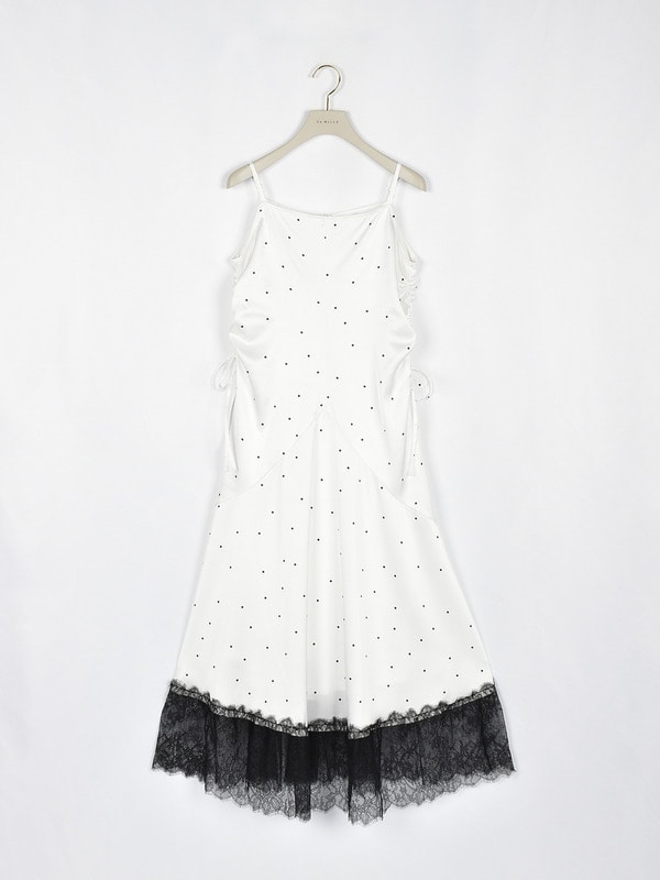 ドロストキャミワンピース 詳細画像 ドット 1